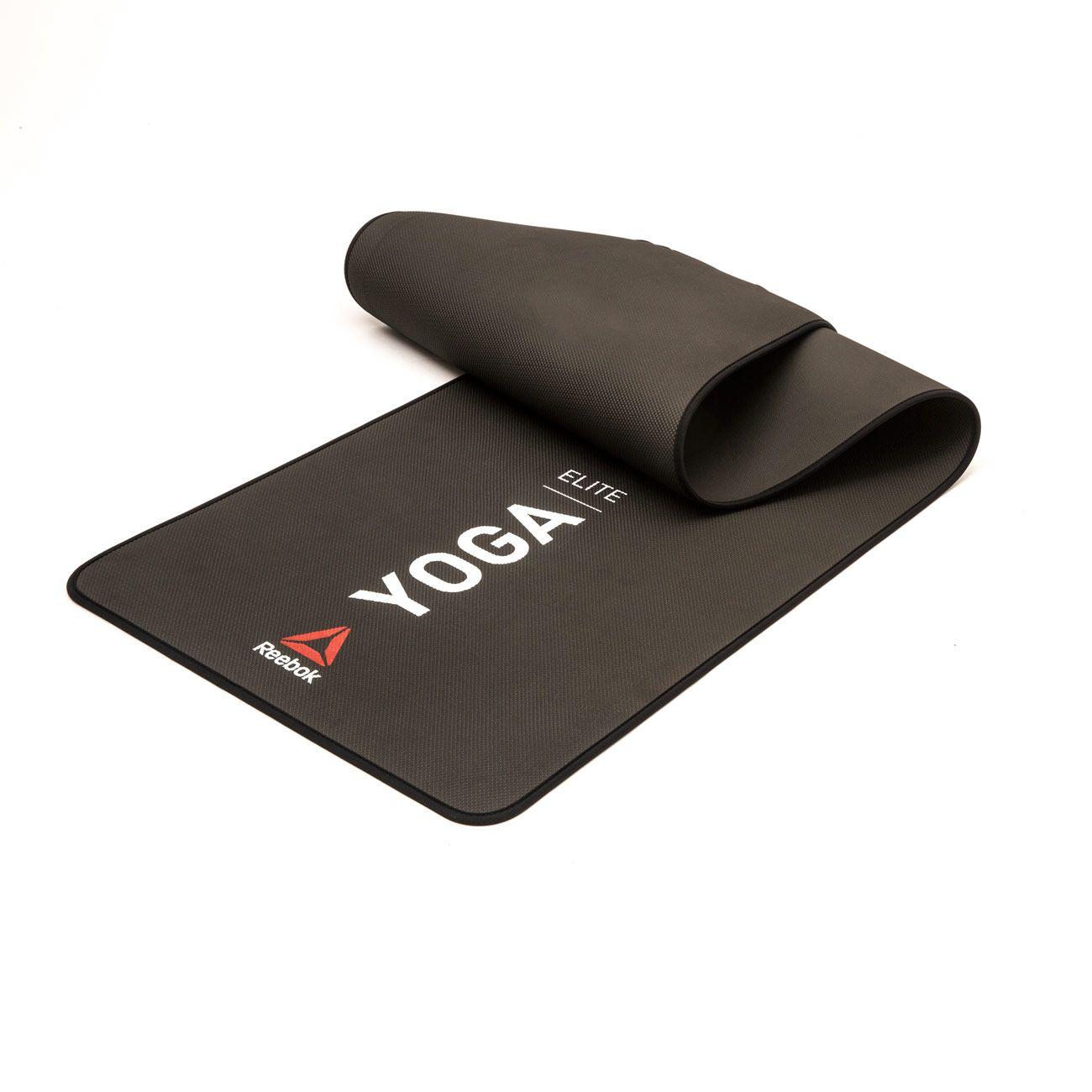 Reebok Yoga Elite Delta yogamatta med diskret mönster, utrullad