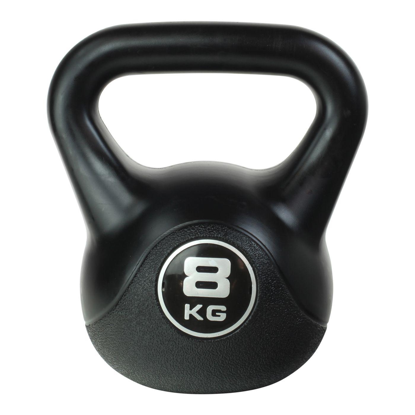 ODIN vinylklädd kettlebell på 8 kilo med färgkodad beläggning