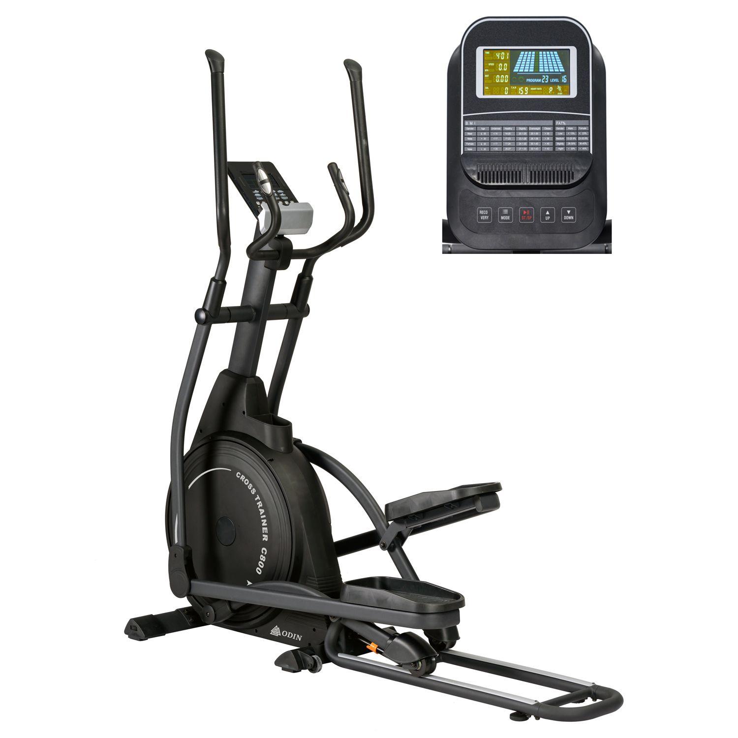 ODIN C800 crosstrainer med tungt svänghjul och elektroniskt motstånd