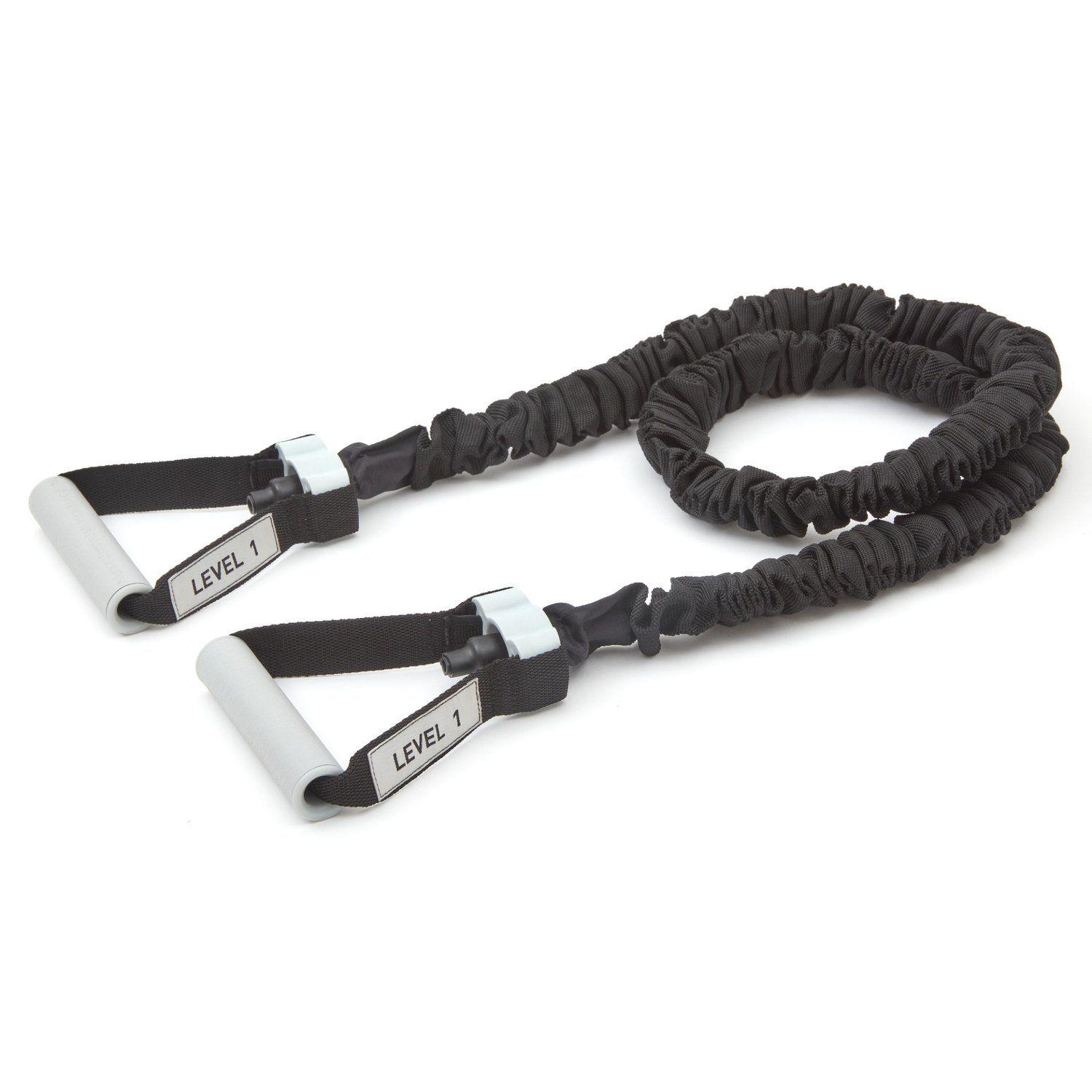 Reebok Resistance Tube Deluxe rörband i nivå 1 med handtag