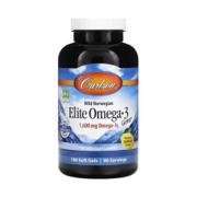 Burk med Carlson Labs Elite Omega-3 mjukkapslar