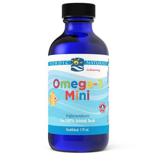 Flaska Nordic Naturals Omega-3 Mini med jordgubbssmak