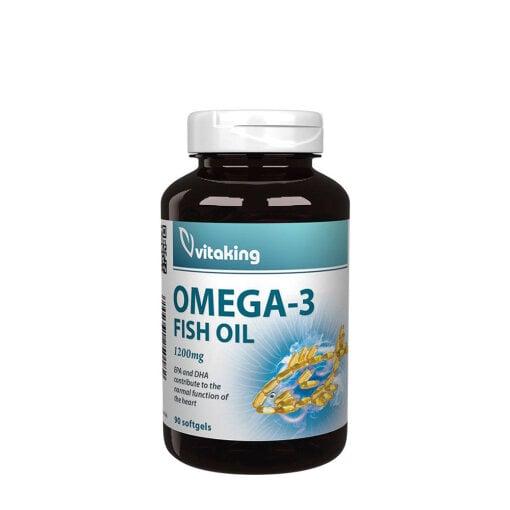 Burk Vitaking Omega-3 softgels fiskolja