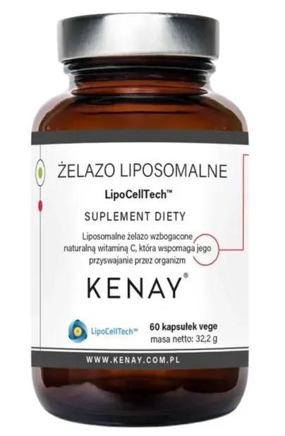 Kenay – Liposomal Järn LipoCellTech 60 kapslar produktbilde
