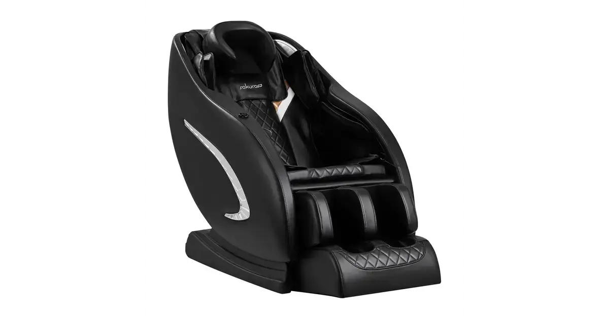 Sakura Classic 305 ergonomisk massagestol i svart för hemmabruk