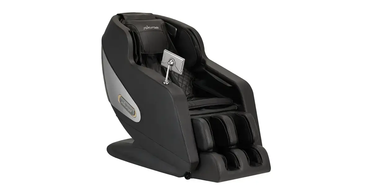Sakura Comfort Plus 806 massagestol i svart med generös sittkomfort