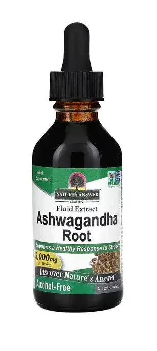 Nature's Answer – Ashwagandharot 2000 mg, 60 ml produktbilde