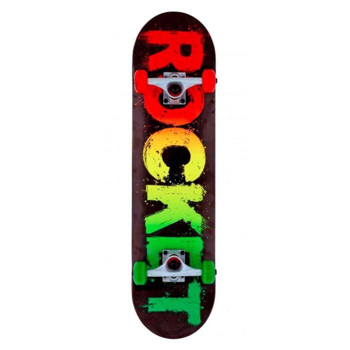 Rocket Rasta Fade skateboard med åtta tums lönnträdäck