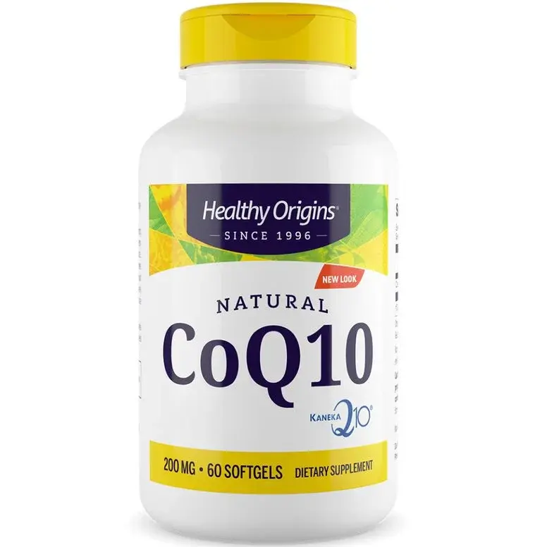 Healthy Origins – CoQ10 200 mg, 60 mjukkapslar produktbilde