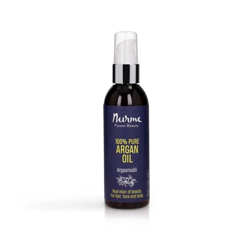 Nurme Pure Argan Oil ren arganolja i flaska med pump
