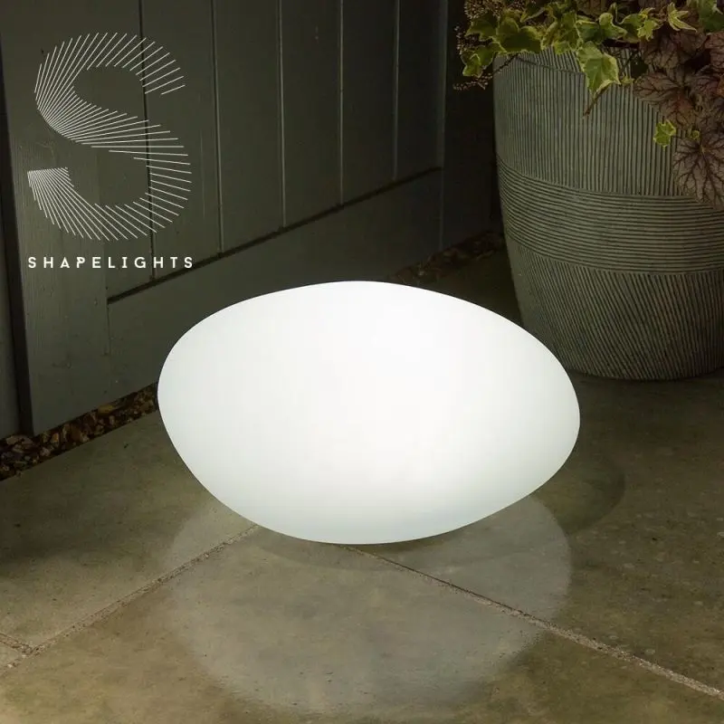 Oval ShapeLight flyttbar solcellslampa med USB-laddning och ställbar ljusfärg