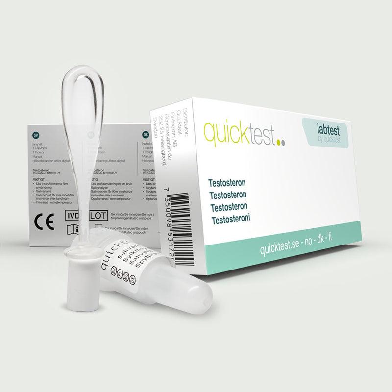 Quicktest testosterontest – hemmatest som mäter testosteronnivån via prov som analyseras på labb