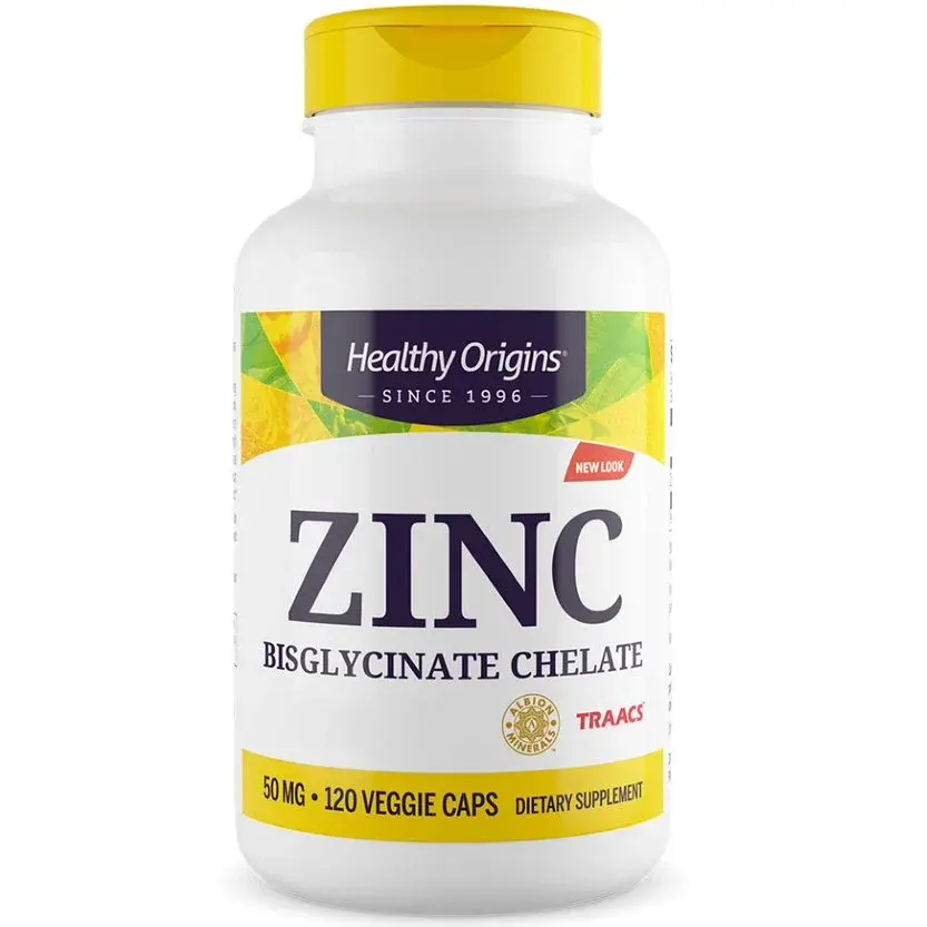 Healthy Origins – Zink Depot 50 mg, 120 vegetabiliska kapslar produktbilde