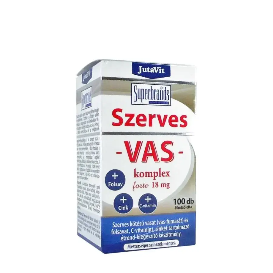 JutaVit – Organiskt Järnkomplex Forte 18 mg, 100 tabletter produktbilde