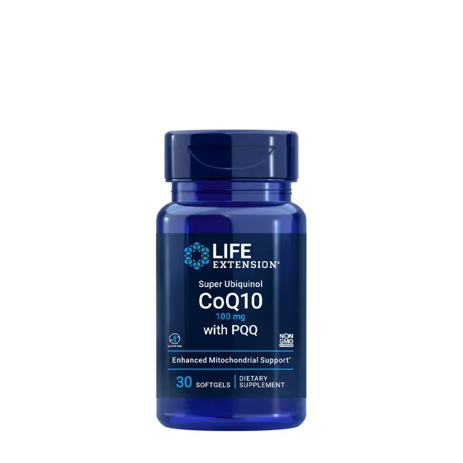 Life Extension – Super Ubiquinol CoQ10 med PQQ 100 mg, 30 mjukkapslar produktbilde