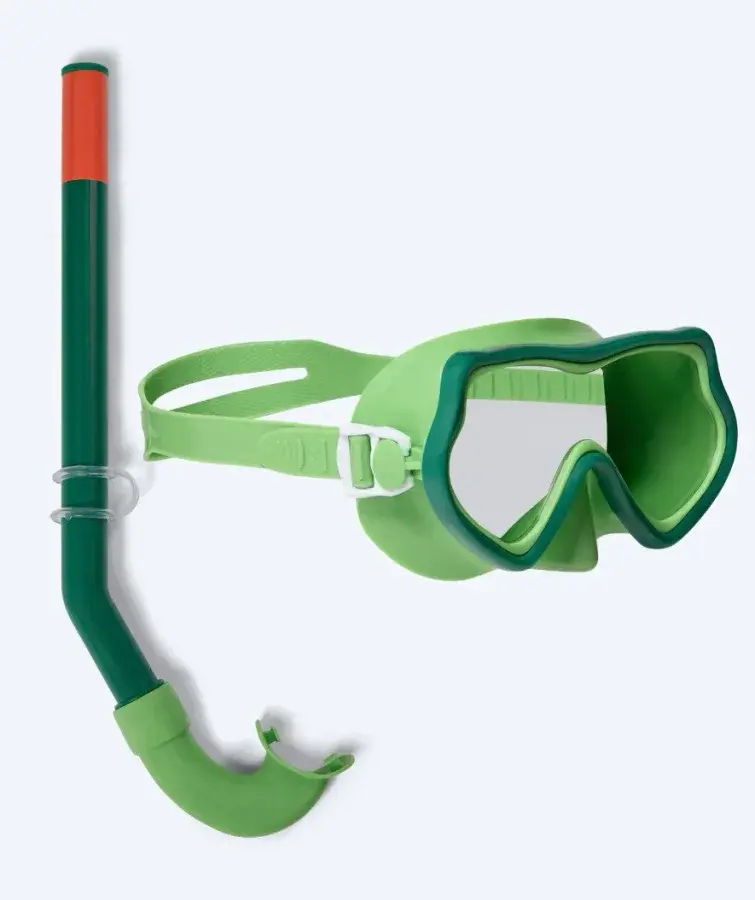 Watery Combo snorkelset för barn (4-10) - Pulina - Grön produktbilde