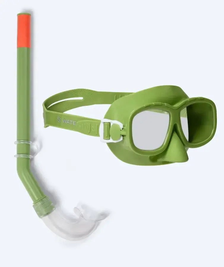 Watery Combo snorkelset för barn (4-10) - Wyre - Grön produktbilde
